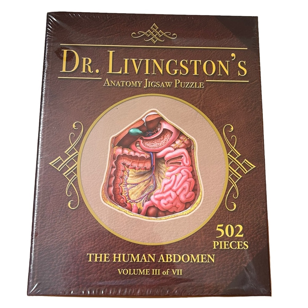 Dr. Livingston’s Anatomy NEW Sealed Jigsaw Puzzle The Human Abdomen